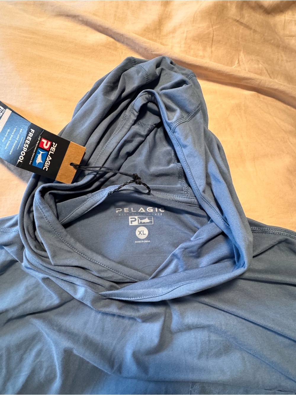 Pelagic Men's Hooded Shirt in Slate Blue